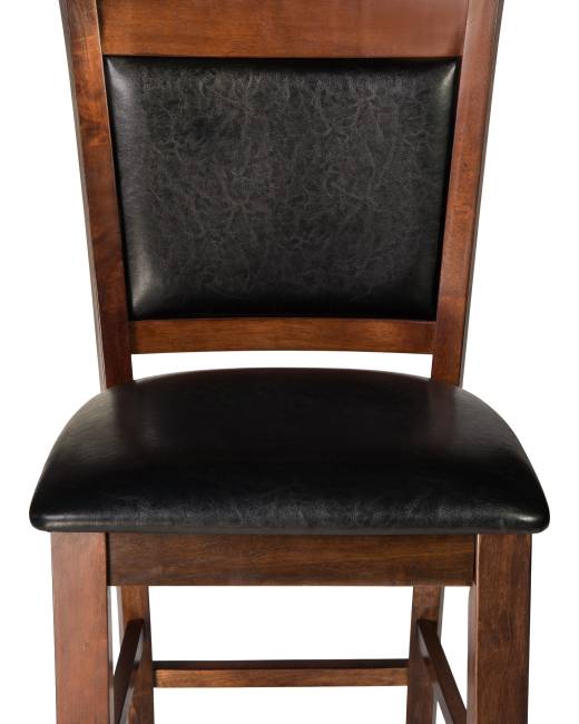 Стул полубарный DOBRIN ALAN COUNTER, эспрессо, чёрный