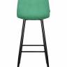Стул барный DOBRIN NICOLE, черные матовые ножки, зелёный велюр (108-64)