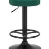 Набор 2 шт Табурет барный DOBRIN BRUNO BLACK, зеленый велюр (MJ9-88)