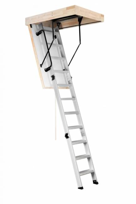 Алюминиевая чердачная лестница Alu-Profi 112х60