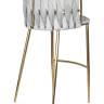 Набор 4 шт Стул барный DOBRIN EMMA GOLD, светло-серый велюр (135-37)