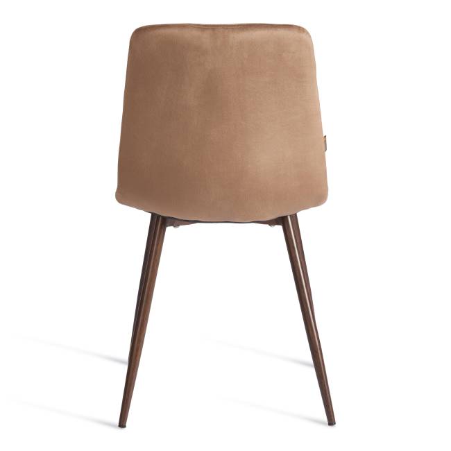 Стул Чилли/Chilly (мод.JSC-220)/2 шт. в упаковке велюр/металл, 44,5х52,5х88см, коричневый HLR11/орех (Комплект из 2 шт.) коричневый Велюр/металл