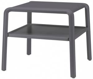 Столик пластиковый для шезлонга Vela Side Table антрацит 490х440х410 мм