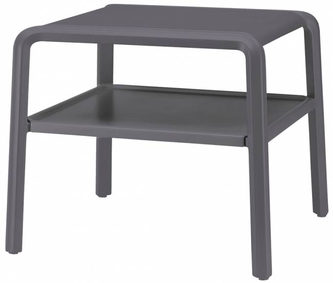 Столик пластиковый для шезлонга Vela Side Table антрацит 490х440х410 мм