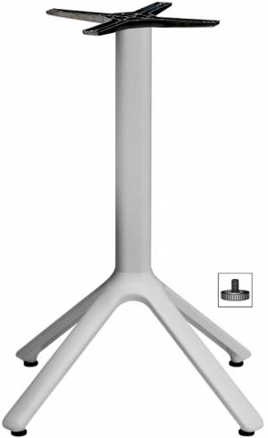 Подстолье металлическое Nemo серебристый 510х510х730 мм