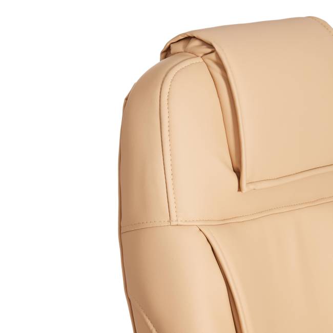 Кресло BERGAMO хром (22) кож/зам, бежевый, 36-34 бежевый кож/зам