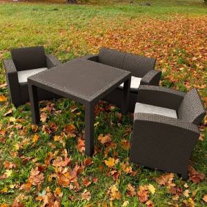 Комплект LANA LUX MINI DINING S коричневый