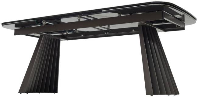 Стол ASTRID 200 TL-102 Бежевый мрамор, испанская керамика / Темно-серый каркас, ®DISAUR