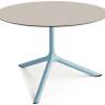 Столик ламинированный кофейный Tripe Maxi голубой, тортора Ø800х510 мм Столик ламинированный кофейный Tripe Maxi голубой, тортора Ø800х510 мм