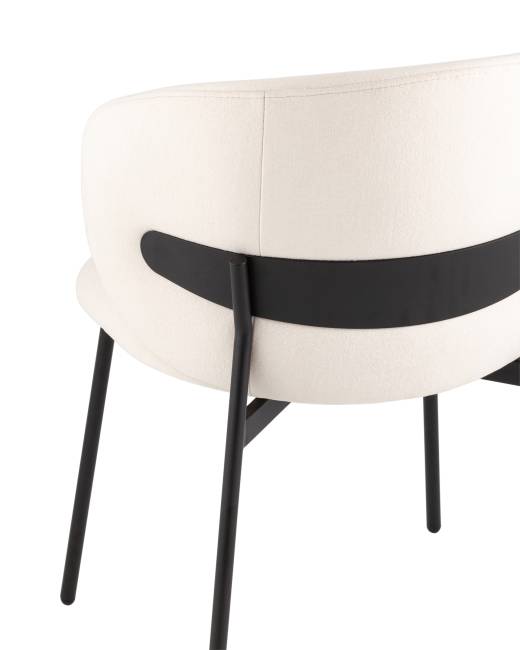 Стул Блейз велюр молочный