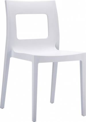 Стул пластиковый Lucca белый 420х490х820 мм