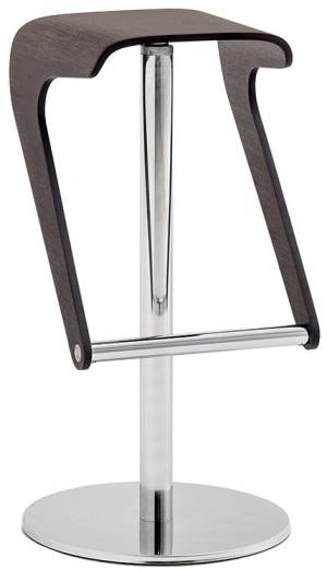 Табурет барный вращающийся Woody хромированный, венге 400х400х770 мм