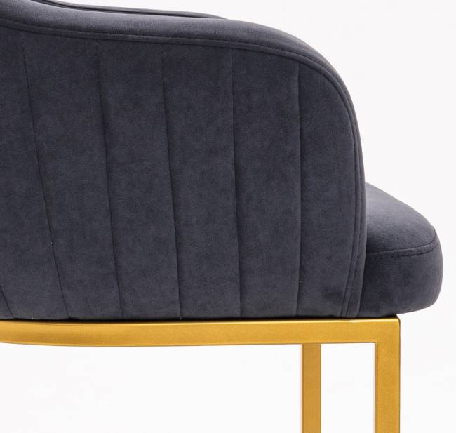 Стул Amely Grafit / Gold