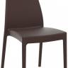 Стул пластиковый Miranda коричневый 450х560х940 мм