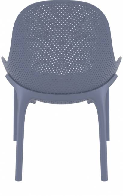 Лаунж-кресло пластиковое Sky Lounge темно-серый 600х710х830 мм