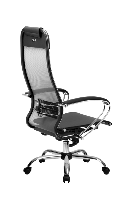 Кресло МЕТТА-4(MPRU)/подл.131/осн.003, серый/серый