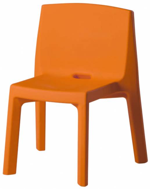 Стул пластиковый Q4 Standard тыквенный оранжевый 620х550х860 мм