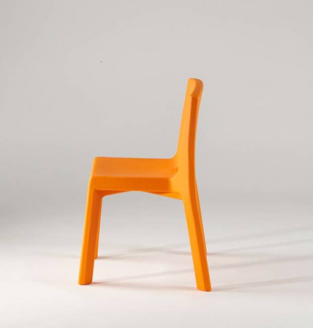 Стул пластиковый Q4 Standard тыквенный оранжевый 620х550х860 мм