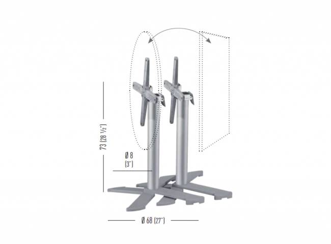 Подстолье металлическое складное BG4IP