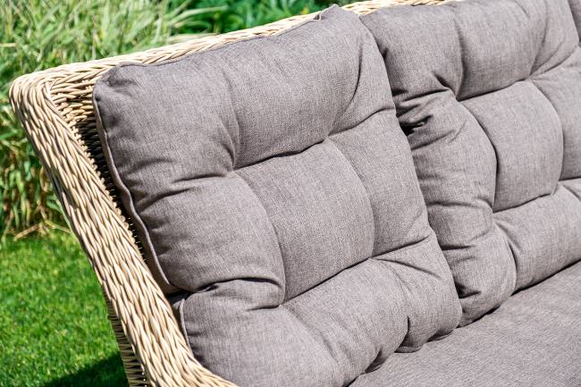 "Базелла" обеденная группа из искусственного ротанга, цвет соломенный "Базелла" обеденная группа из искусственного ротанга, цвет соломенный