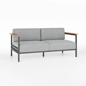 Диван Ratio wood 2ps (с упаковкой) RAL 9005, Zimmy 610 Диван Ratio wood 2ps (с упаковкой) RAL 9005, Zimmy 610