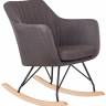 Кресло-качалка DOBRIN KIARA, серая ткань (LAR-106D-26)