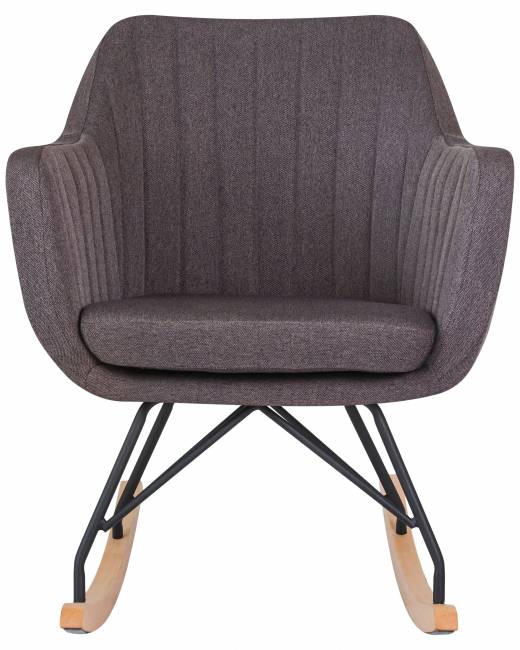 Кресло-качалка DOBRIN KIARA, серая ткань (LAR-106D-26)