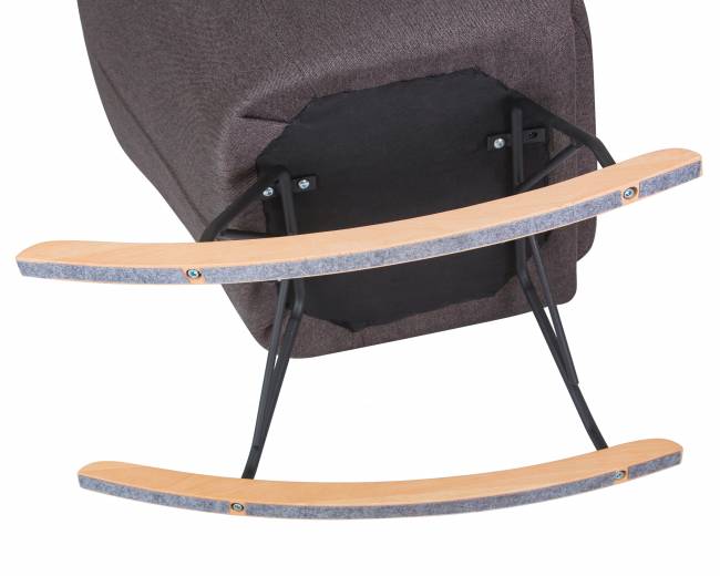 Кресло-качалка DOBRIN KIARA, серая ткань (LAR-106D-26)