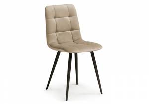 Стул на металлокаркасе Чилли К бежевый velutto 05 / черный