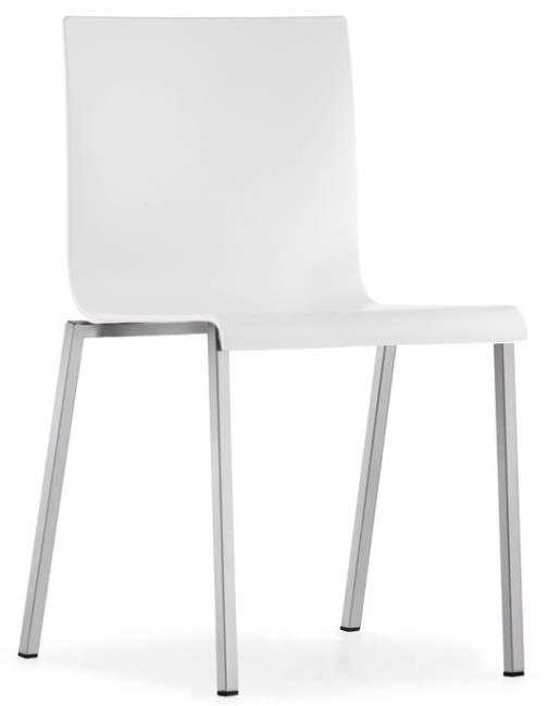 Стул на квадратных ножках Kuadra XL белый 490х505х810 мм