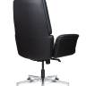 Кресло офисное / Бонно LB / Bonno LB / черная кожа / алюминиевая база