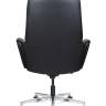 Кресло офисное / Бонно LB / Bonno LB / черная кожа / алюминиевая база