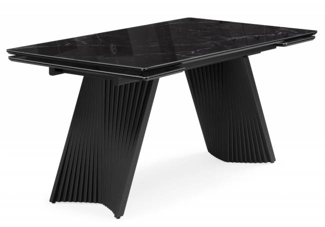 Вейв 140(200)х80 черный мрамор / черный