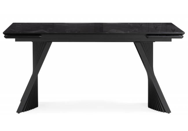 Вейв 140(200)х80 черный мрамор / черный