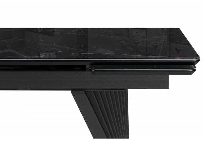 Вейв 140(200)х80 черный мрамор / черный