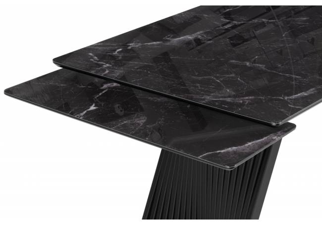 Вейв 140(200)х80 черный мрамор / черный