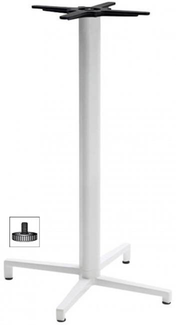 Подстолье металлическое барное Domino белый 490х540х1090 мм