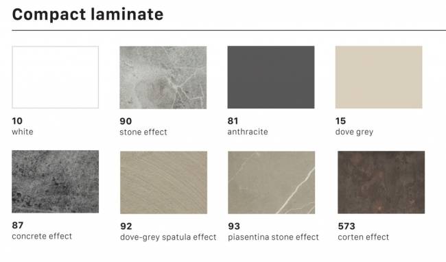 Столешница круглая Compact Laminate для подстолья Nemo, Domino, Tiffany, Cross белый Ø900х10 мм Столешница круглая Compact Laminate для подстолья Nemo, Domino, Tiffany, Cross белый Ø900х10 мм