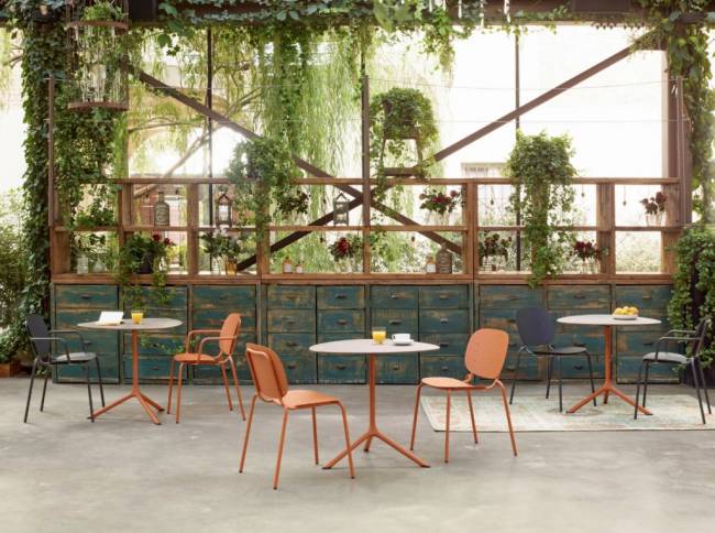 Стул металлический Si-Si Dots антрацит 500х550х800 мм