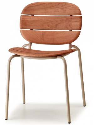 Стул деревянный Si-Si Wood тортора, красное дерево 500х550х800 мм