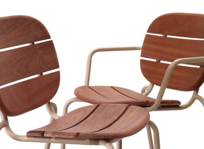 Стул деревянный Si-Si Wood тортора, красное дерево 500х550х800 мм