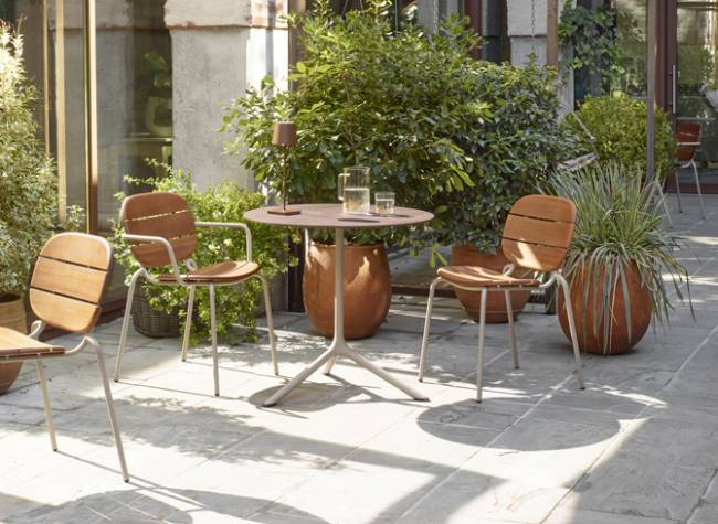 Стул деревянный Si-Si Wood тортора, красное дерево 500х550х800 мм