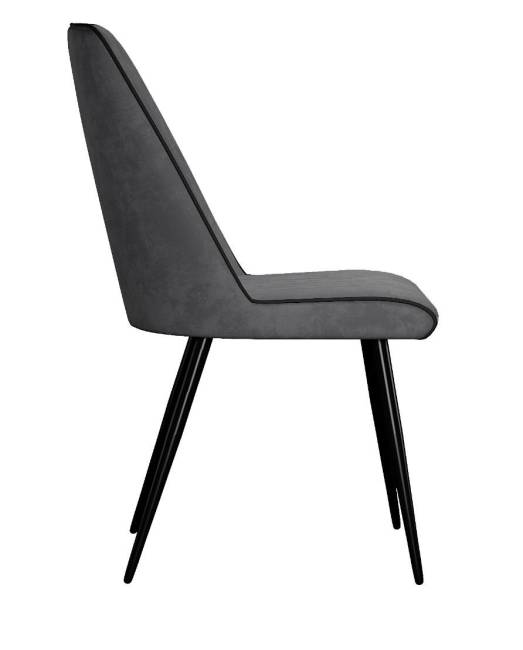 Стул DikLine 324 поворотный B28 ANTRACITE, ножки черные