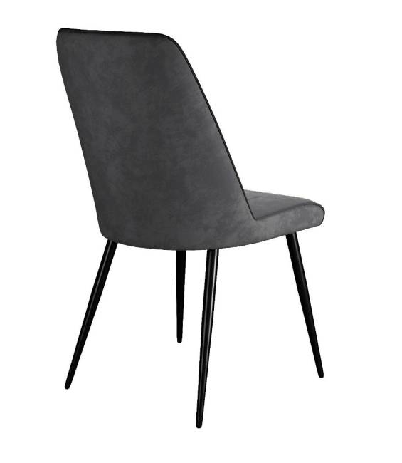 Стул DikLine 324 поворотный B28 ANTRACITE, ножки черные