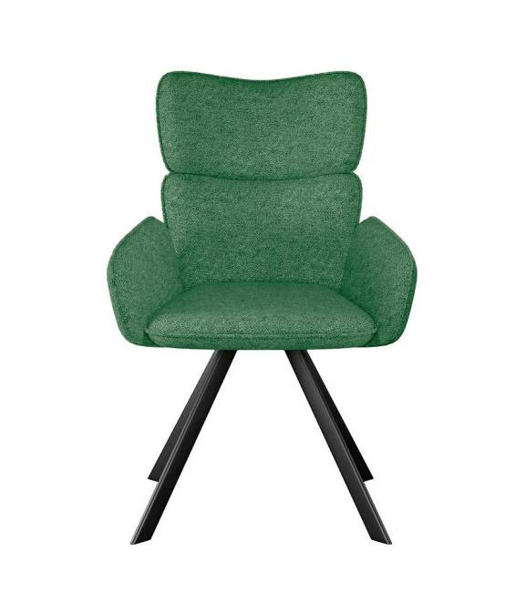 Стул DikLine 501 поворотный NS Pine зеленый, ножки черные