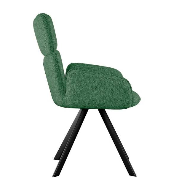 Стул DikLine 501 поворотный NS Pine зеленый, ножки черные