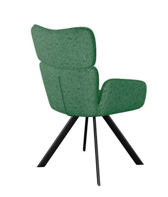Стул DikLine 501 поворотный NS Pine зеленый, ножки черные