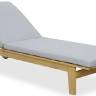 Шезлонг-лежак деревянный с матрасом Horizon натуральный 2005х650х880 мм Шезлонг-лежак деревянный с матрасом Horizon натуральный 2005х650х880 мм