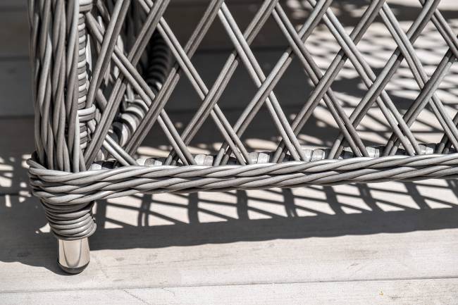 "Айриш" обеденная группа плетеная на 4 персоны, цвет графит "Айриш" обеденная группа плетеная на 4 персоны, цвет графит