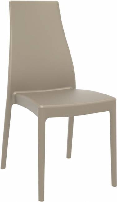 Стул пластиковый Miranda бежевый 450х560х940 мм